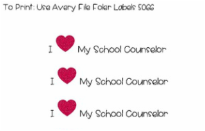 I Heart My School Counselor Sticker Freebie www.counselorup.com