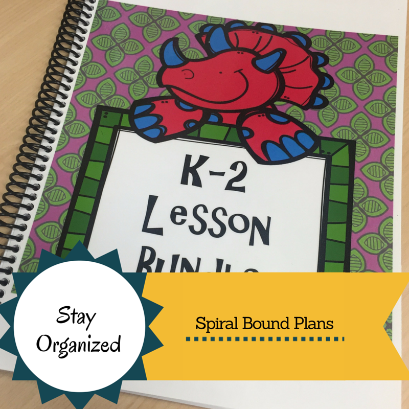 Stay Organized: Spiral Bound Lesson Plans at www.counselorup.com