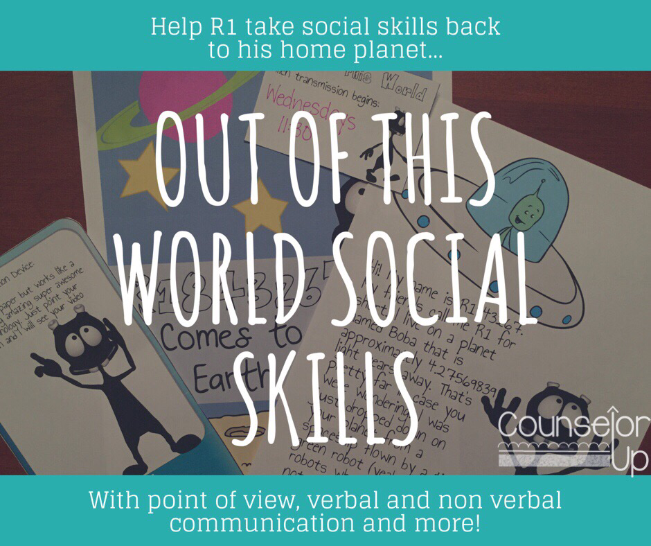 Get out of that social skill instruction rut. This lesson series is also great for special education teachers who have social emotional learning or behavioral goals to teach. I've created an 8 lesson group that uses an alien visiting from space to help kids to think about the importance of social skills and to practice using them.
