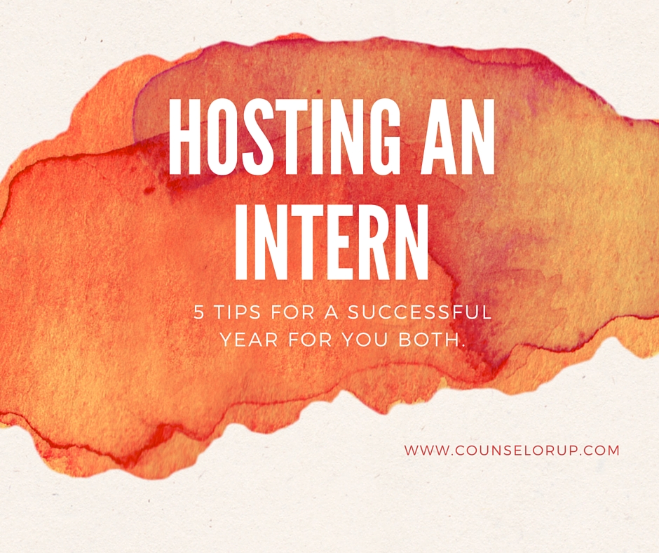 Hosting an Intern: Tips for a Successful Year www.counselorup.com