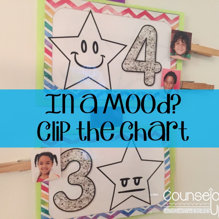 Star Mood Clip Chart on counselorup.com. Check in with students to see how they are feeling today. 