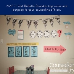 Decorate your office and help your students create goals with the MAP It Out Bulletin Board. Using Control Theory, students can identify the purpose of their behavior, current behaviors, and identify goals and a plan for moving forward. 
