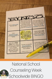 Celebrate National School Counseling Week with schoolwide BINGO. Share the work of school counselors while promoting social emotional learning and relationship building with your staff.