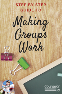 I am so excited to be over on Confident Counselors talking about how I make groups work. I even included a list of all the groups I run and how I organize my time.  To give you an idea, here are the groups that I typically ran: